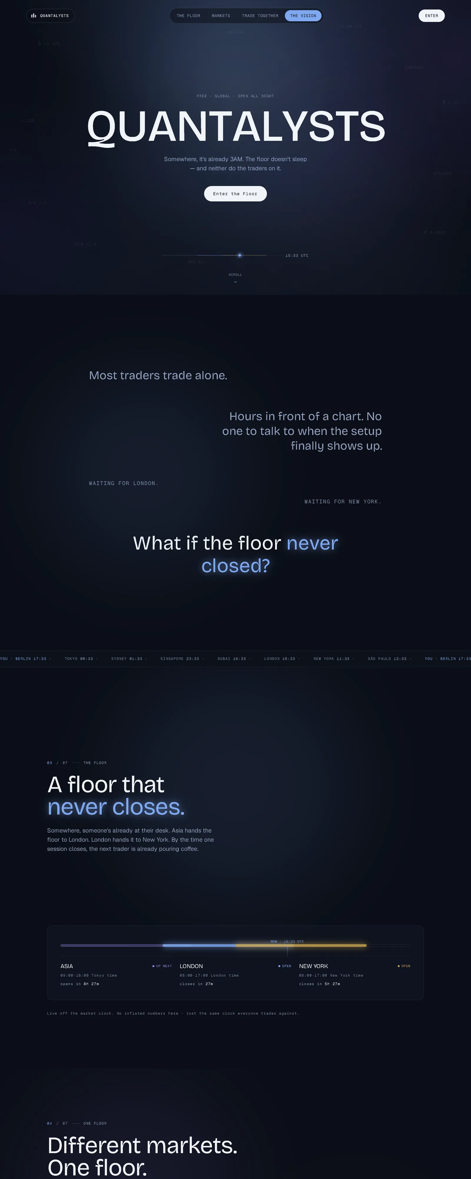 Quantalysts — brand site built by Rime